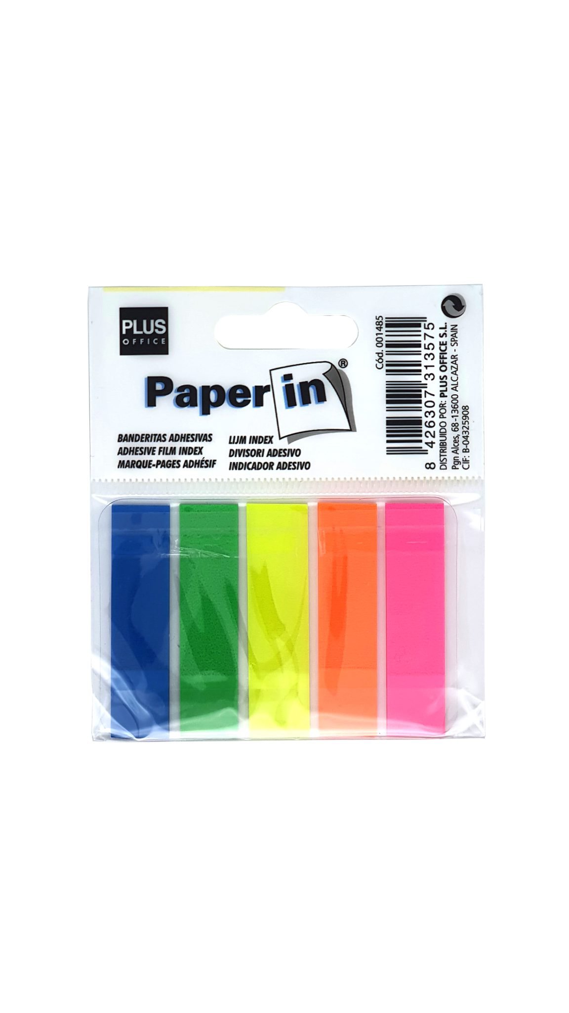 Banderitas adhesivas Paper In Plus Office de 5 colores-es-img-2