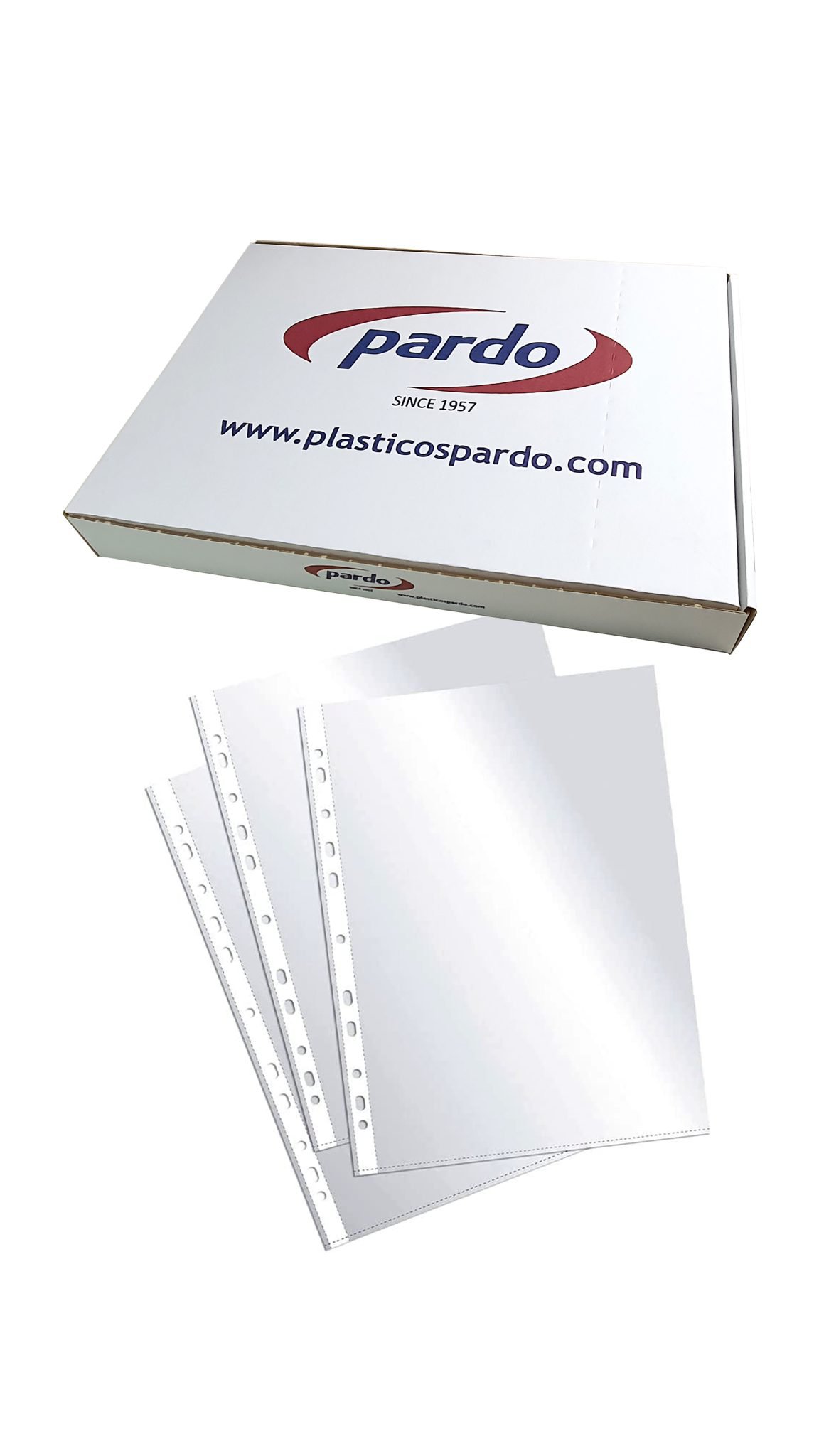 Caja de 100 fundas multi taladro Pardo – Folio-es-img-1