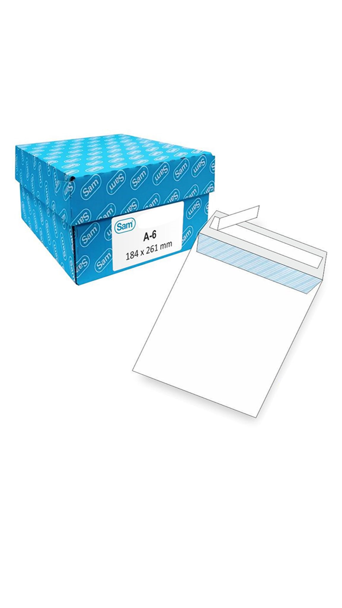 Caja de 250 bolsas blancas 184 x 261 Sam-es-img-1