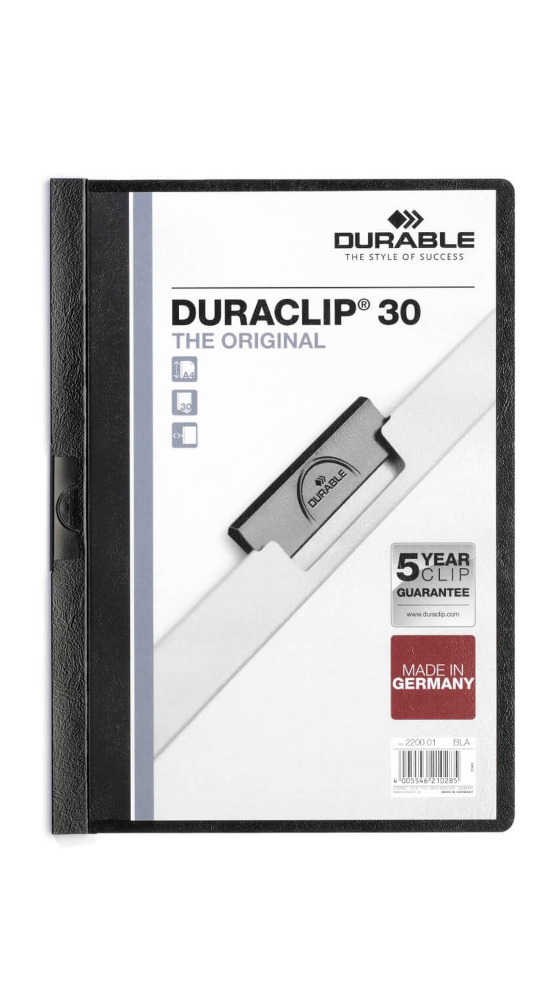 Dossier durable A4 Duraclip de 30 hojas negro-es-img-1